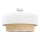 Lampadario a plafone BORHO 1xE27/60W/230V Ø 40 cm bianco/juta