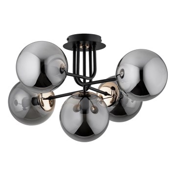 Lampadario a plafone BOSS 5xE14/10W/230V nero