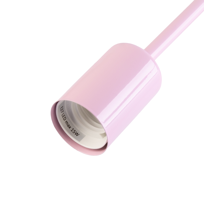 Lampadario a plafone CAMBRIDGE 6xE27/15W/230V rosa