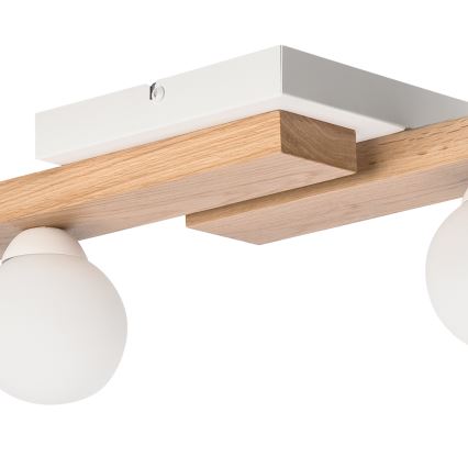Lampadario a plafone CORTINA 4xG9/5W/230V bianco/quercia