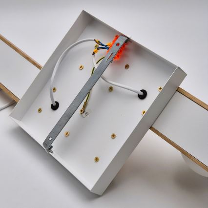 Lampadario a plafone CORTINA 4xG9/5W/230V bianco/quercia