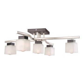 Lampadario a plafone DANA 5xE14/40W/230V faggio