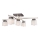Lampadario a plafone DANA 5xE14/40W/230V faggio