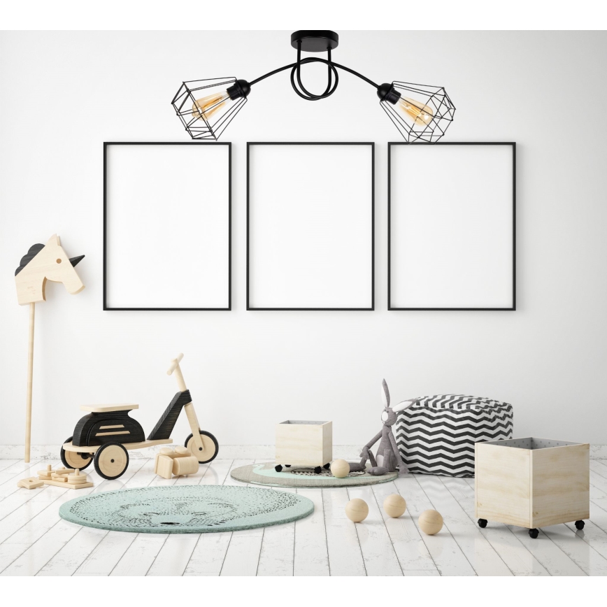 Lampadario a plafone DIAMENT 2xE27/60W/230V