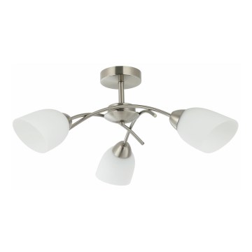 Lampadario a plafone DONNA 3xE27/60W/230V nichel