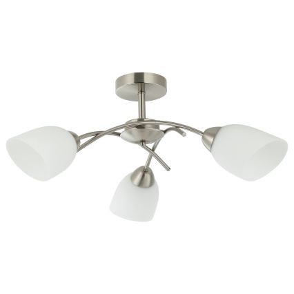 Lampadario a plafone DONNA 3xE27/60W/230V nichel