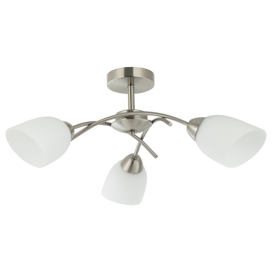 Lampadario a plafone DONNA 3xE27/60W/230V nichel