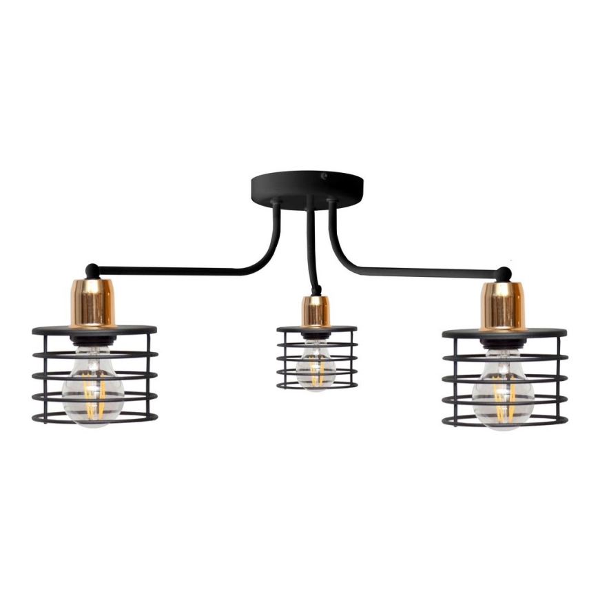 Lampadario a plafone EDISON 3xE27/15W/230V