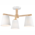 Lampadario a plafone ELLIE 3xE27/60W/230V faggio