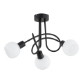 Lampadario a plafone ERYKA 3xE14/10W/230V nero