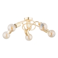 Lampadario a plafone FARTA 5xE27/15W/230V oro