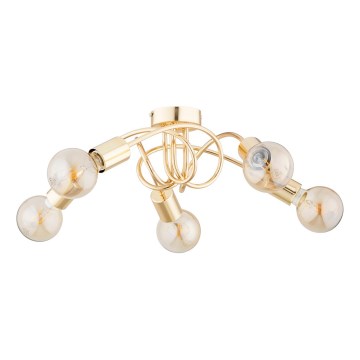 Lampadario a plafone FARTA 5xE27/15W/230V oro