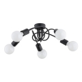 Lampadario a plafone FARTA 5xE27/60W/230V nero