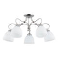 Lampadario a plafone FILA 5xE27/15W/230V cromo lucido