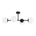 Lampadario a plafone GLORENA 4xE14/10W/230V nero