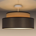 Lampadario a plafone GRACE 1xE27/60W/230V beige/marrone