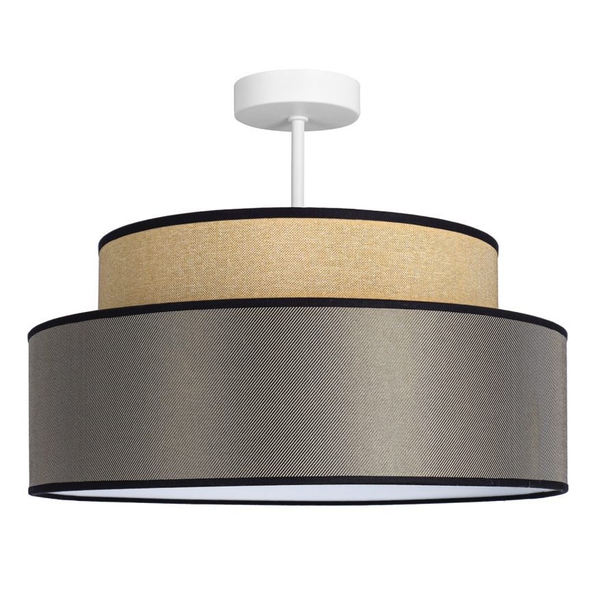 Lampadario a plafone GRACE 1xE27/60W/230V beige/marrone