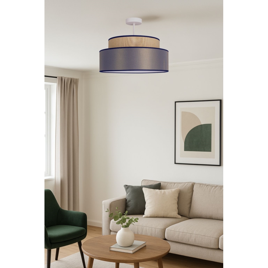 Lampadario a plafone GRACE 1xE27/60W/230V beige/marrone