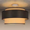 Lampadario a plafone GRACE 1xE27/60W/230V color crema/grigio