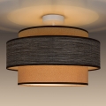 Lampadario a plafone GRACE 1xE27/60W/230V color crema/marrone