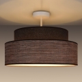 Lampadario a plafone GRACE 1xE27/60W/230V marrone/beige