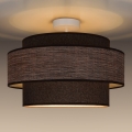 Lampadario a plafone GRACE 1xE27/60W/230V marrone/beige