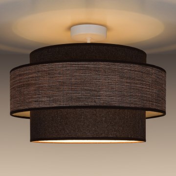 Lampadario a plafone GRACE 1xE27/60W/230V marrone/beige