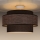 Lampadario a plafone GRACE 1xE27/60W/230V marrone/beige