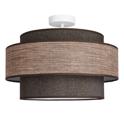 Lampadario a plafone GRACE 1xE27/60W/230V marrone/beige