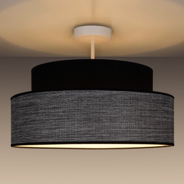 Lampadario a plafone GRACE 1xE27/60W/230V nero/grigio