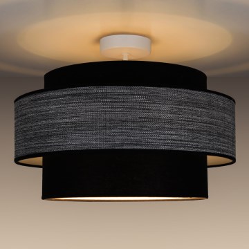 Lampadario a plafone GRACE 1xE27/60W/230V nero/grigio