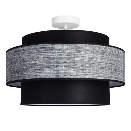 Lampadario a plafone GRACE 1xE27/60W/230V nero/grigio
