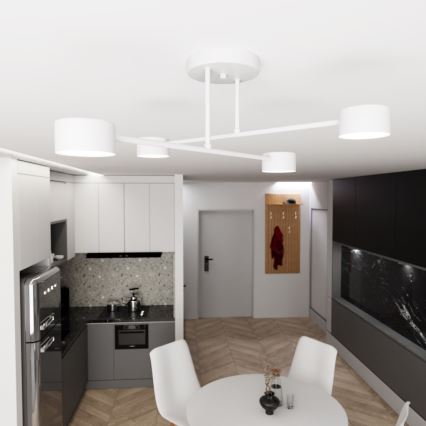 Lampadario a plafone HALO 4xGX53/10W/230V bianco