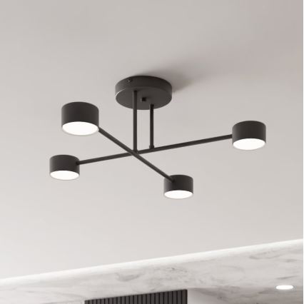 Lampadario a plafone HALO 4xGX53/10W/230V nero