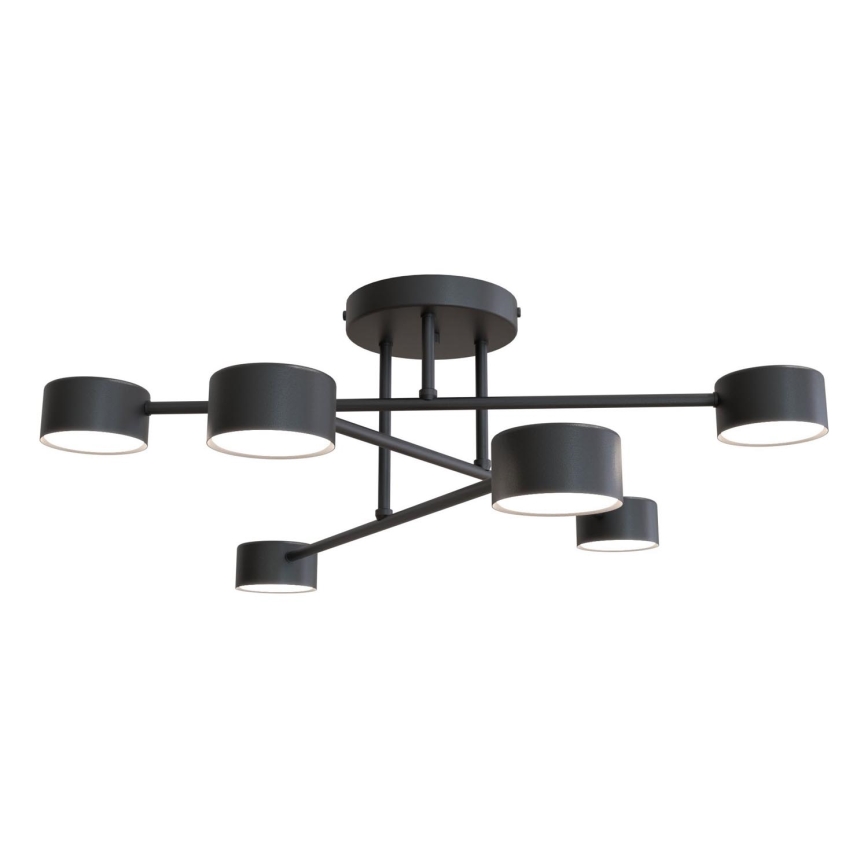 Lampadario a plafone HALO 6xGX53/8W/230V nero