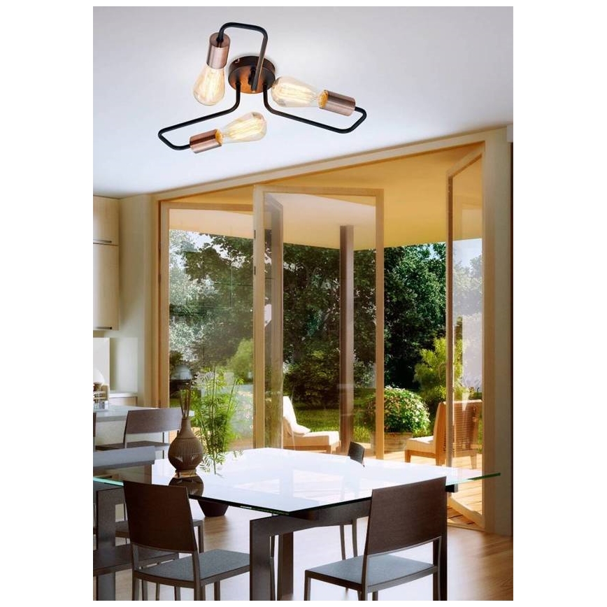 Lampadario a plafone HERPE 3xE27/60W/230V