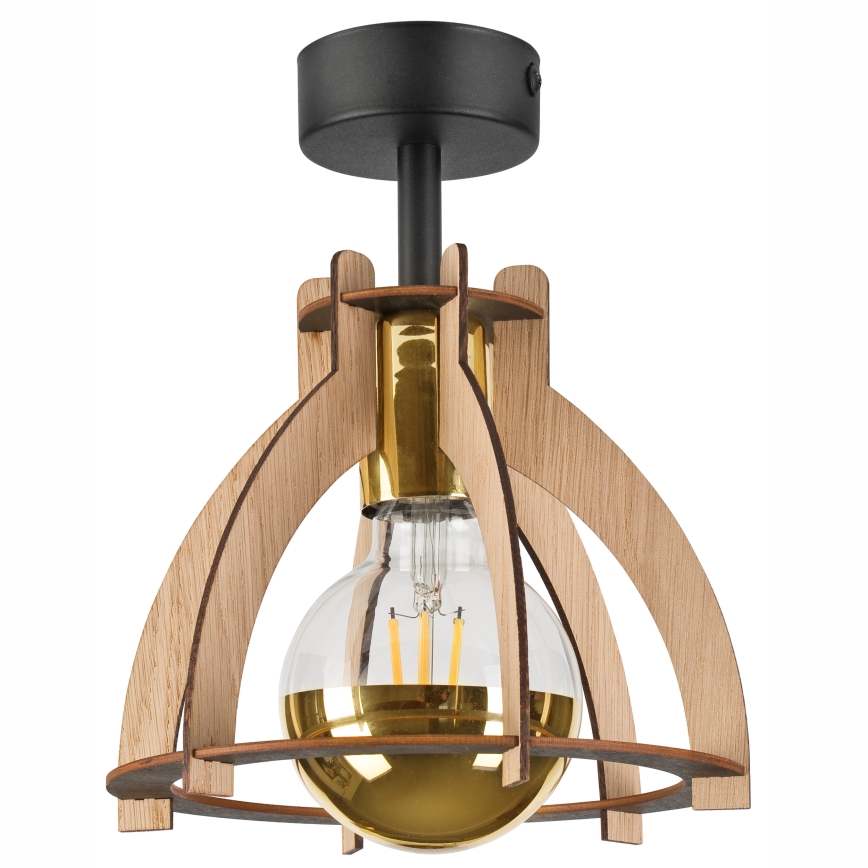 Lampadario a plafone LANDO 1xE27/15W/230V diametro 21 cm quercia