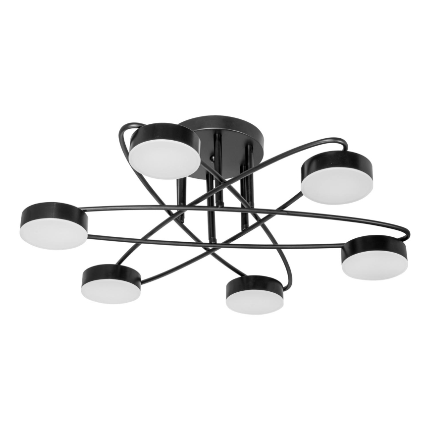 Lampadario a plafone LED 6xLED/7W/230V nero