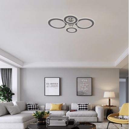 Lampadario a plafone LED dimmerabile LED/100W/230V 3000-6500K + telecomando