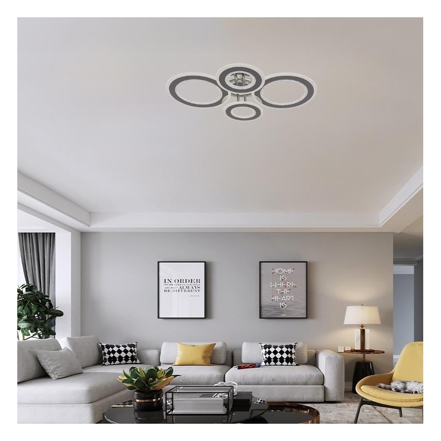 Lampadario a plafone LED dimmerabile LED/100W/230V 3000-6500K + telecomando