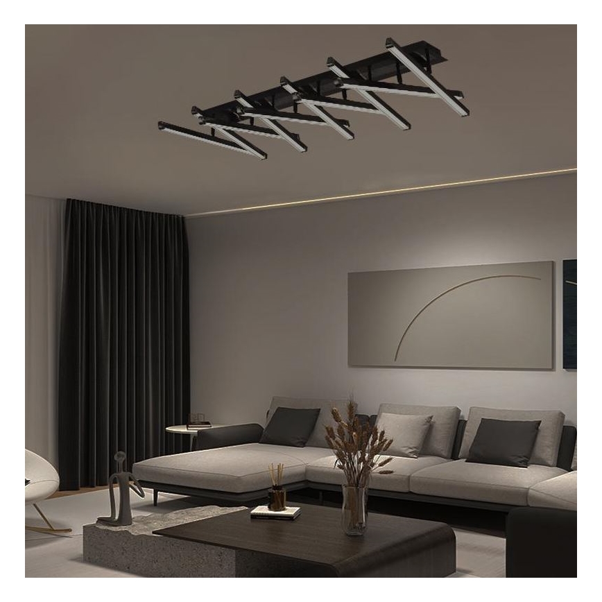 Lampadario a plafone LED dimmerabile LED/125W/230V 3000-6500K + telecomando