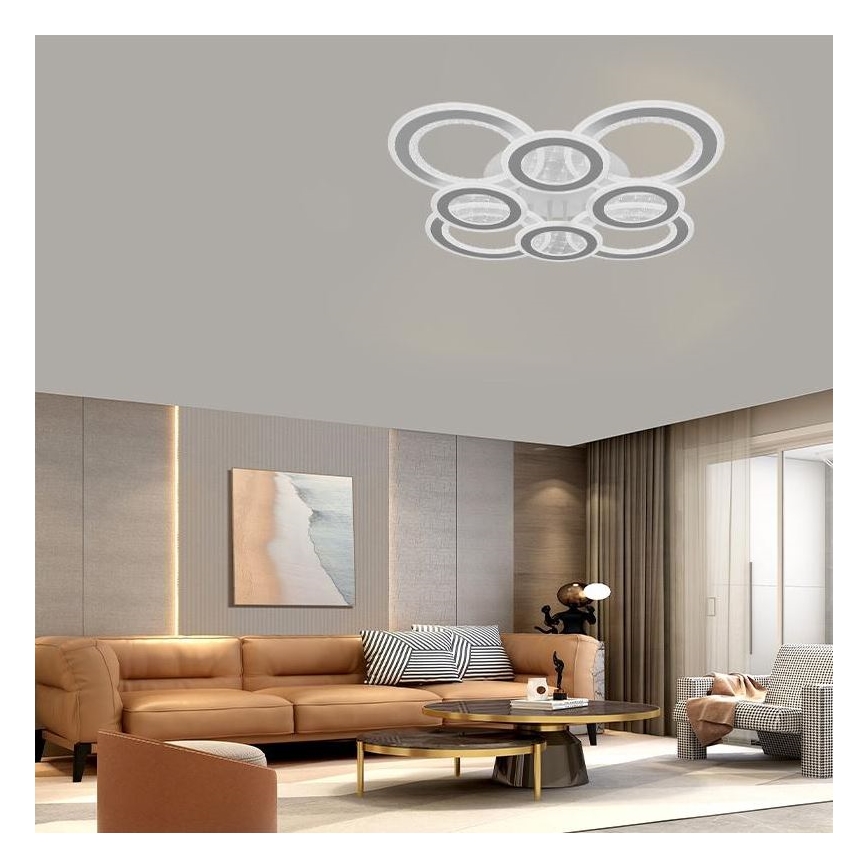 Lampadario a plafone LED dimmerabile LED/200W/230V 3000-6500K + telecomando