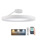 Lampadario a plafone LED dimmerabile LED/40W/230V 3000-6500K bianco + telecomando