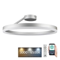 Lampadario a plafone LED dimmerabile LED/40W/230V 3000-6500K cromo opaco + telecomando