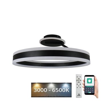 Lampadario a plafone LED dimmerabile LED/86W/230V 3000-6500K nero + telecomando