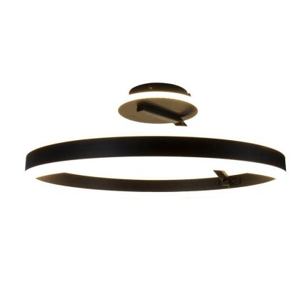 Lampadario a plafone LED dimmerabile LED/86W/230V 3000-6500K nero + telecomando