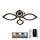 Lampadario a plafone LED dimmerabile LED/95W/230V 3000-6500K + telecomando