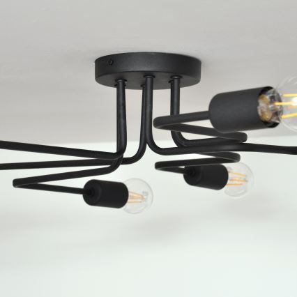 Lampadario a plafone LED TUBE 6xE27/15W/230V