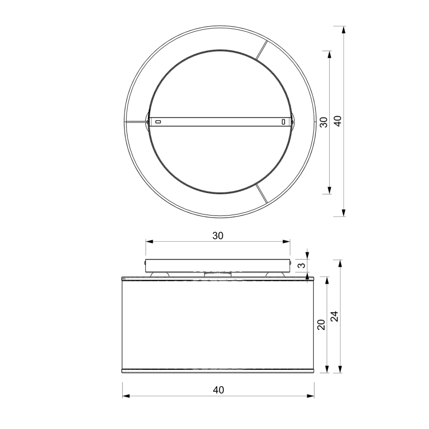 Lampadario a plafone LOFT SHADE 3xE27/60W/230V bianco/oro
