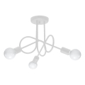 Lampadario a plafone LOOP 3xE27/15W/230V bianco